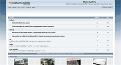 Desktop Screenshot of gallery.miniaturmodelle.net